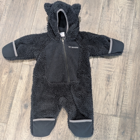 Columbia Kids Sherpa Footie - Black - Picture 1 of 1